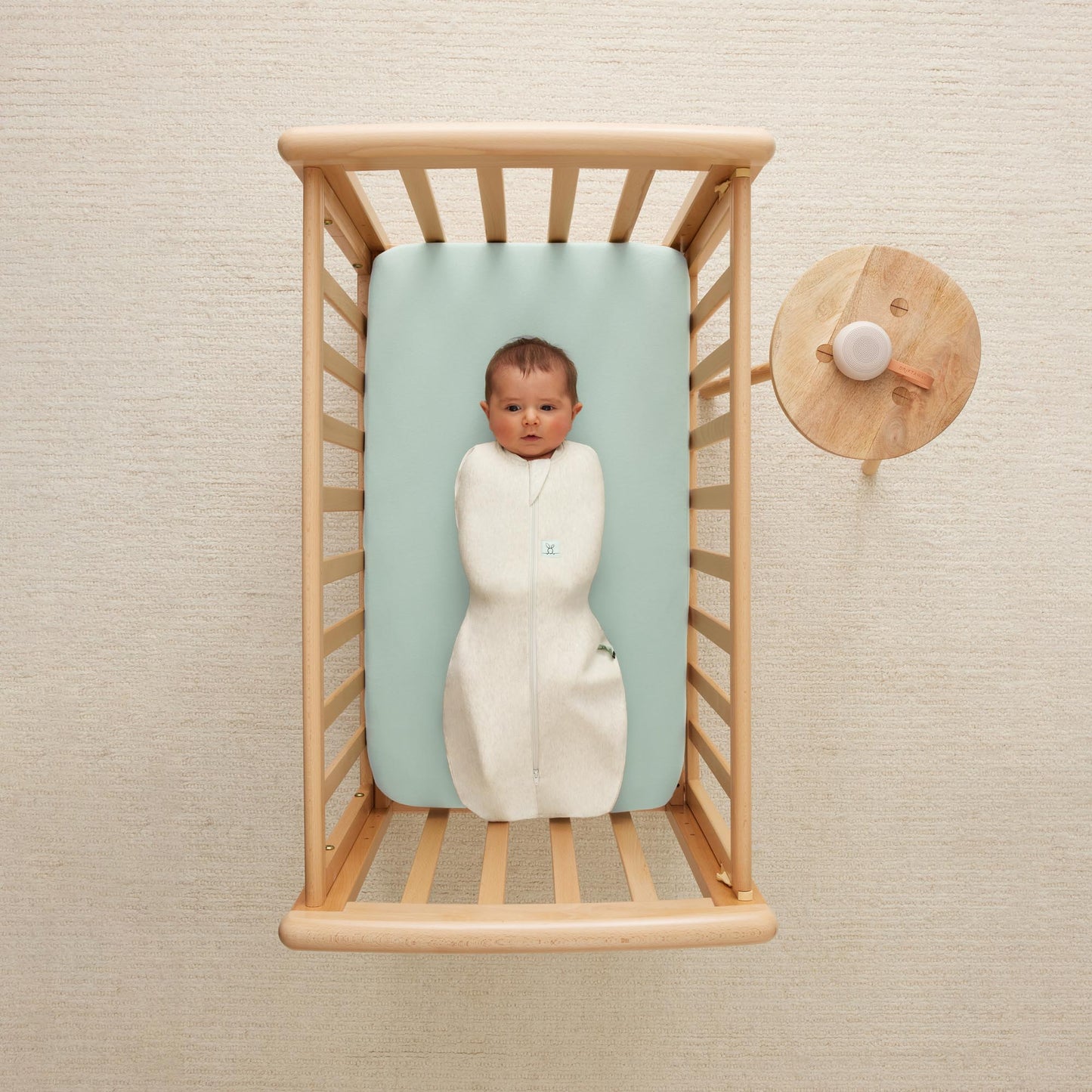 Cocoon Swaddle Bag Oatmeal Marle- 1 Tog, 0-3 months
