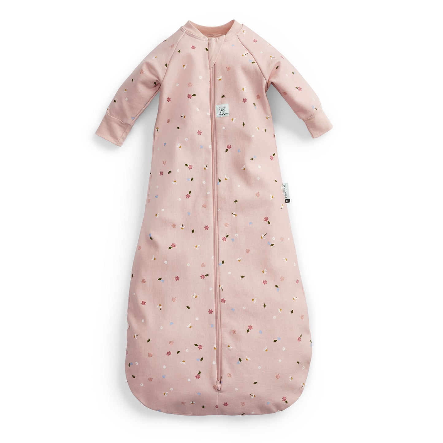 Jersey Sleeping Bag Sleeved 1.0 Tog Daisies- 3-12 months