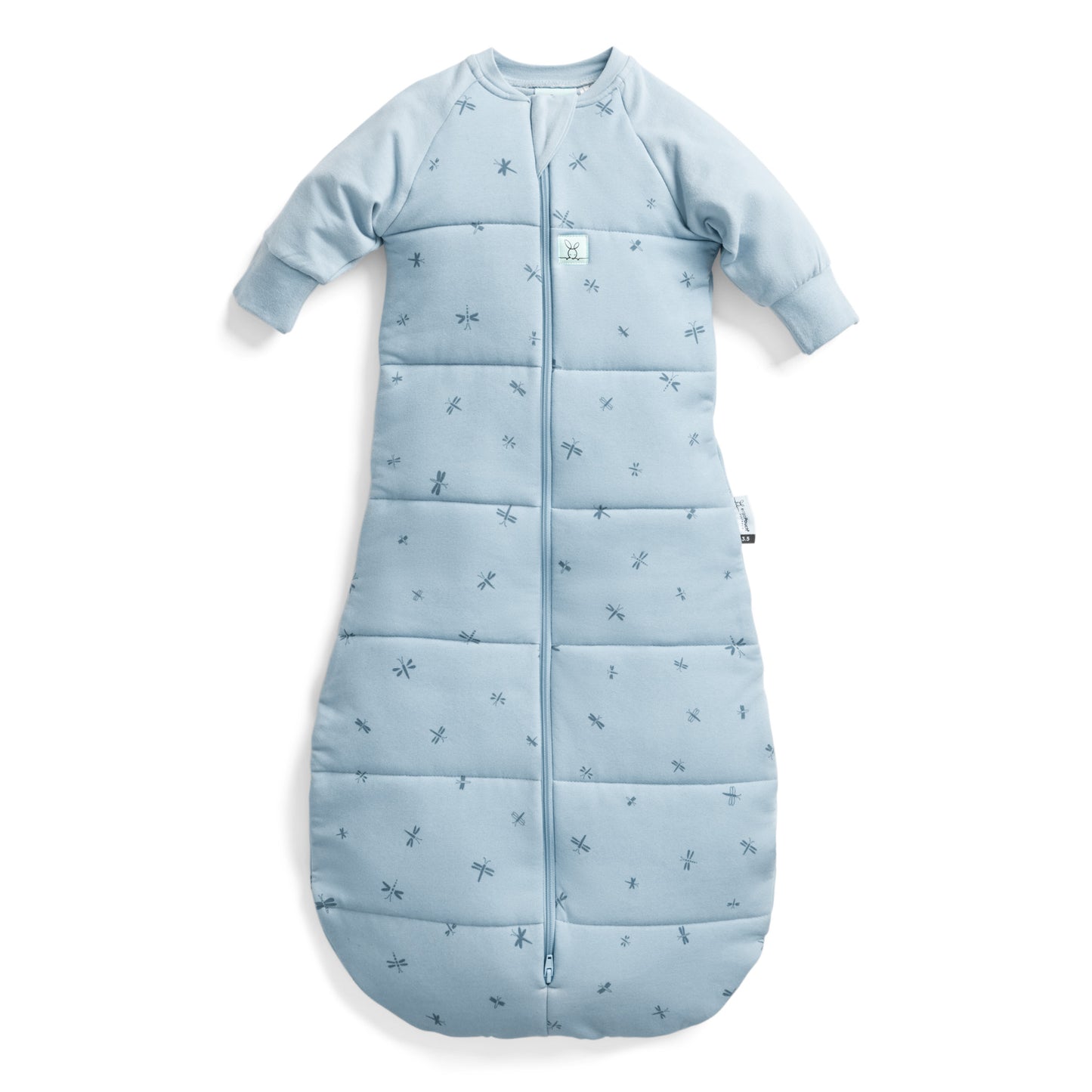 Jersey Sleeping Bag Sleeved, 2.5 tog, Dragonflies, 8-24 months