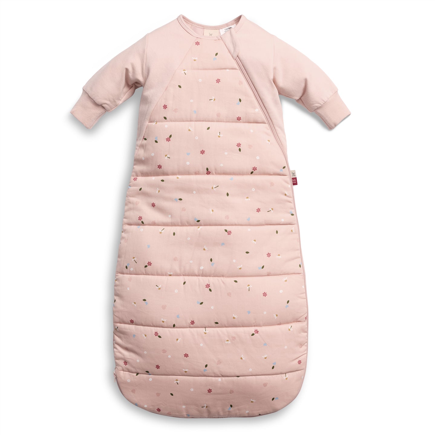 Side Zip Premium Sleeping Bag, 3.5 TOG, Daisies, 8-24 months