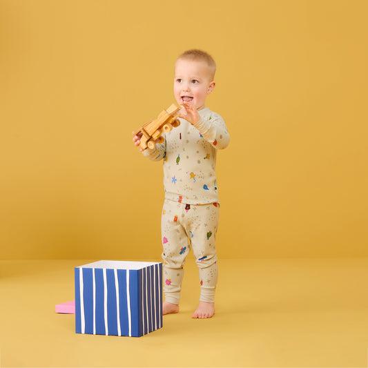 Pyjamas Long Sleeve 1 Tog, Birthday Blobs- Size 3