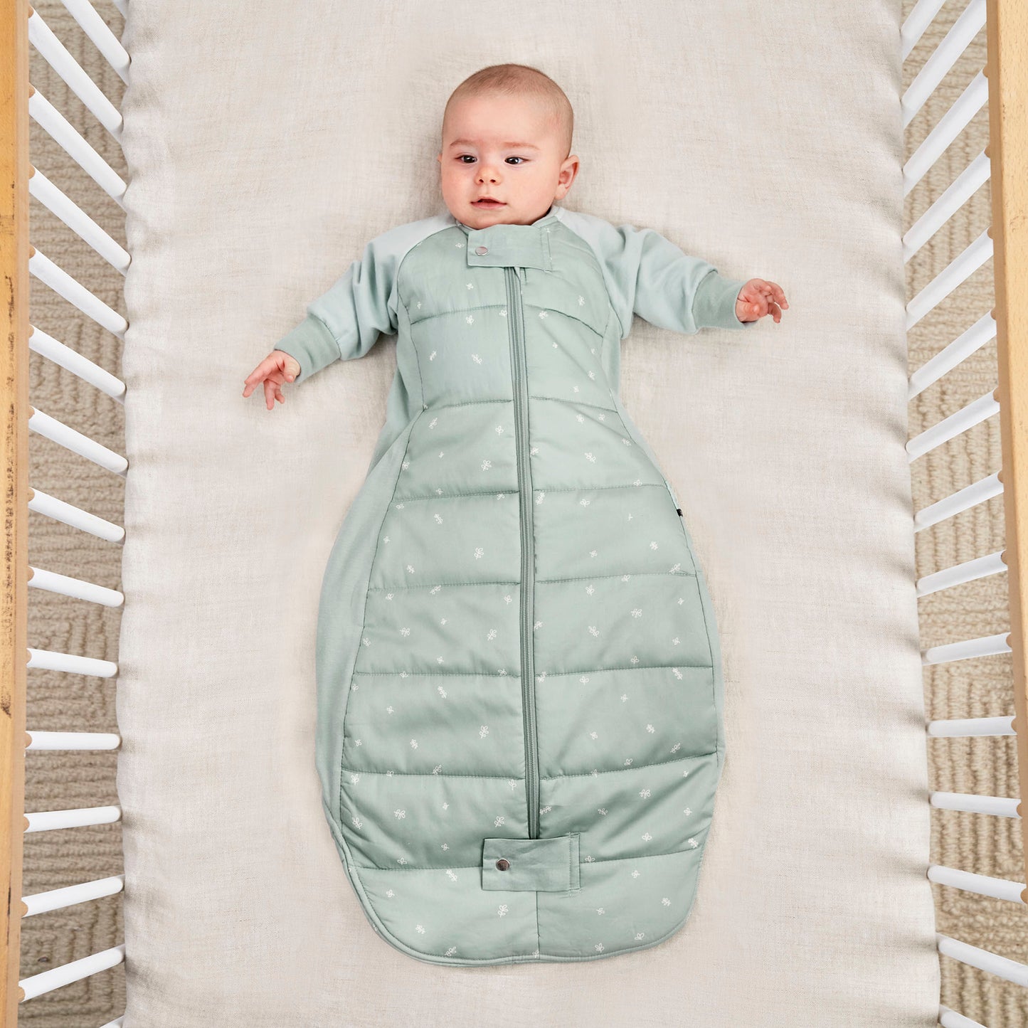 Sheeting Bag Heritage 3.5 Tog, Sage - 2-4 Years