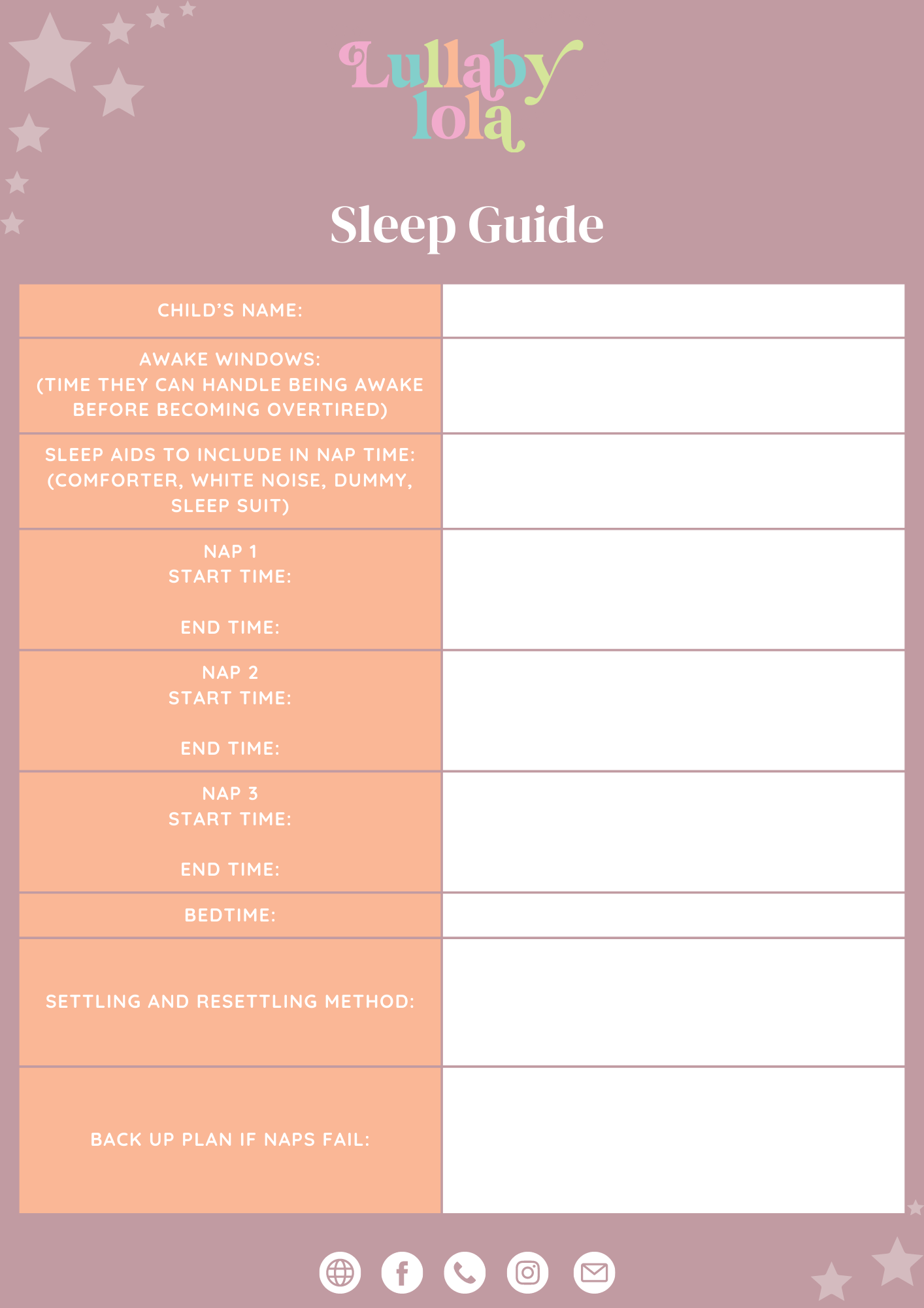 Sleep Guide Free: Handover Sleep Guide – Lullaby Lola Baby Sleep Consultant