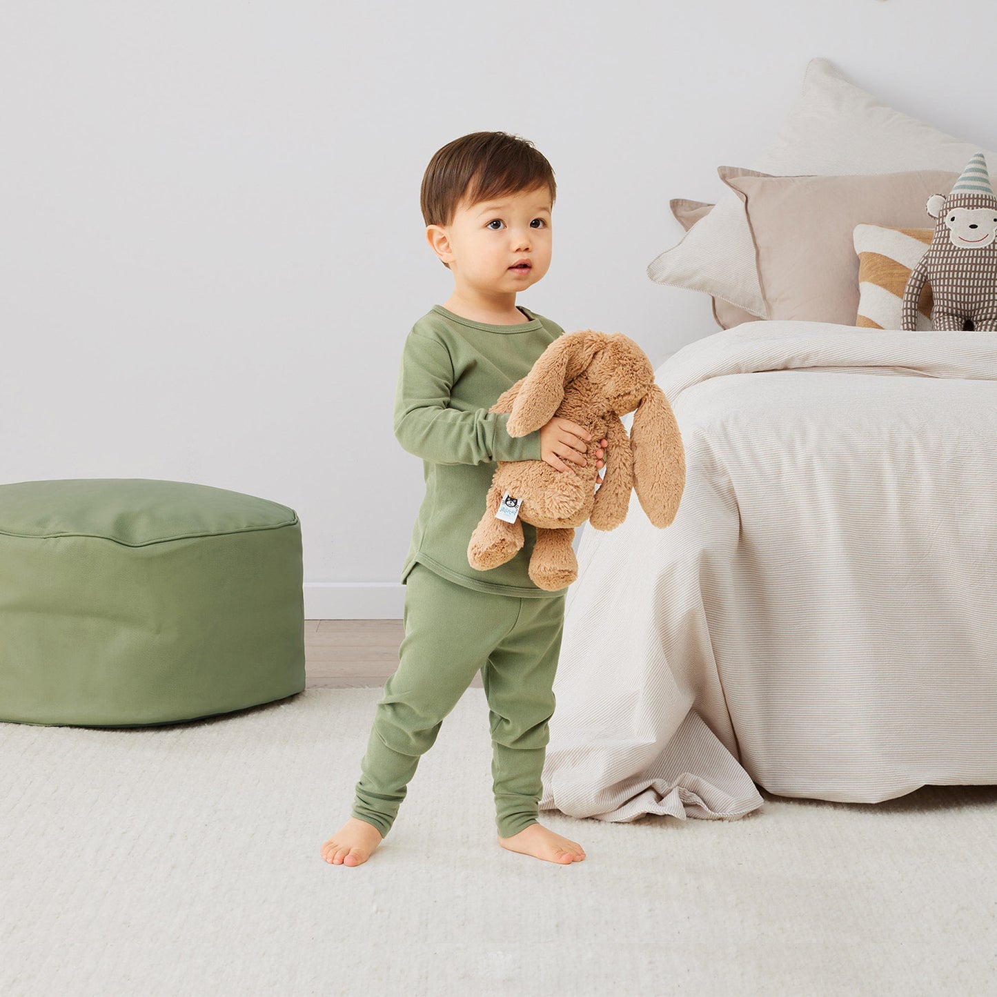 Pyjamas Long Sleeve 1 Tog, moss- Size 3