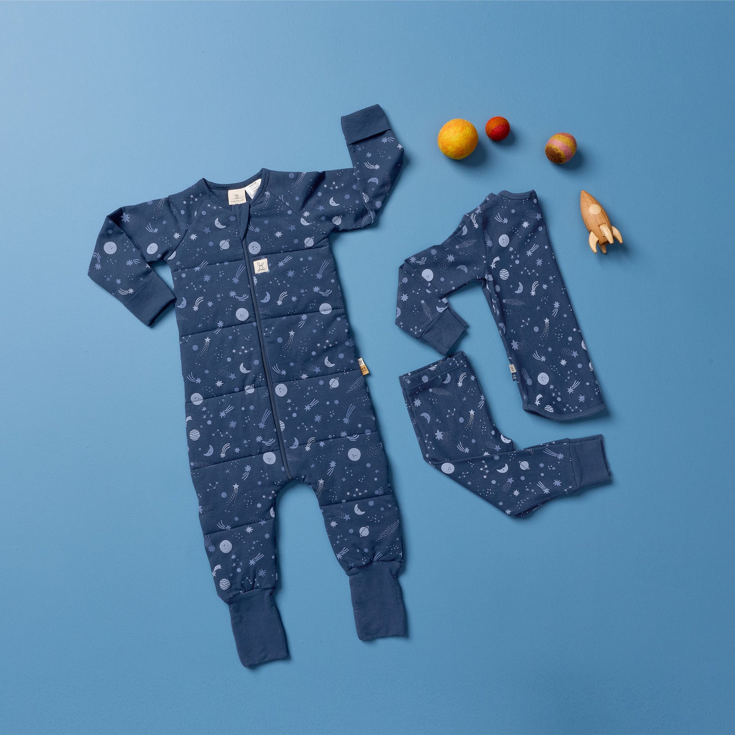 Pyjamas Long Sleeve 1 Tog, starbeam- Size 4