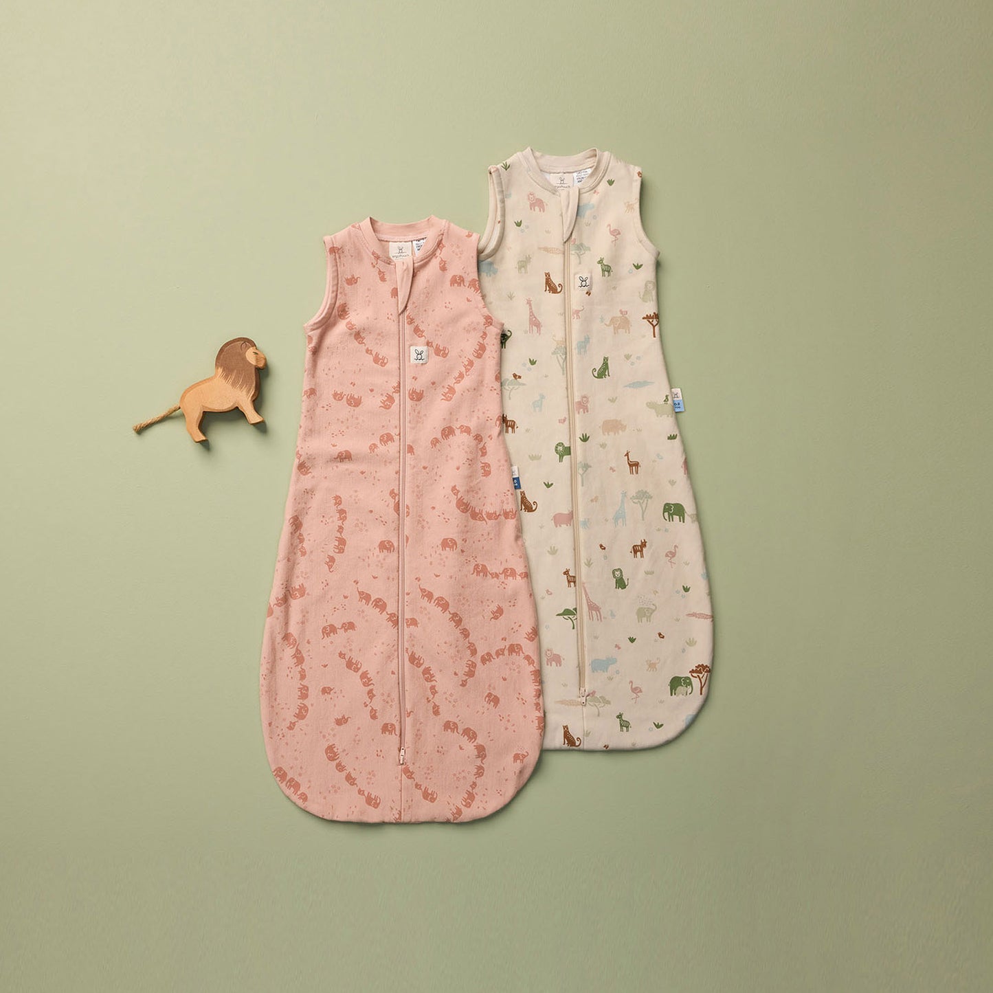 Jersey Sleeping Bag 1.0 Tog, Elephant Parade- 8-24 months