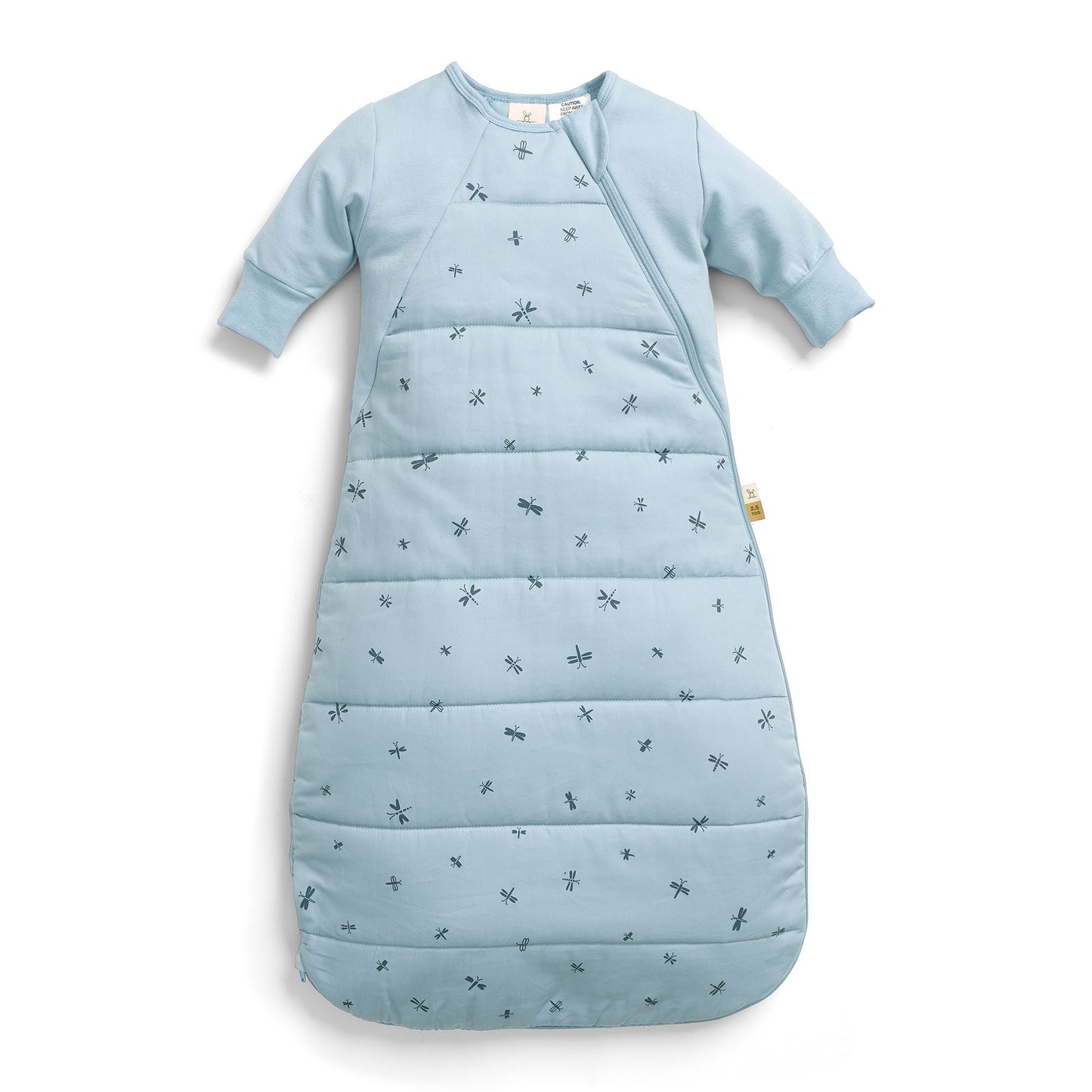 Side Zip Premium Sleeping Bag, 2.5 TOG, Dragonflies, 8-24 months
