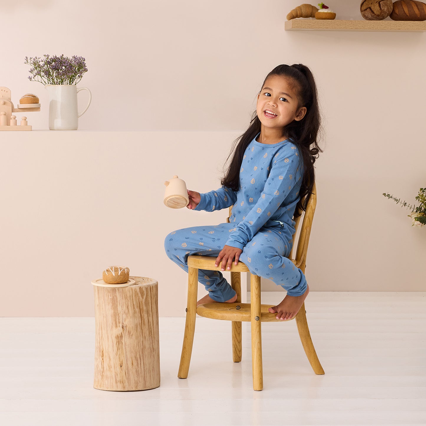 Pyjamas Long Sleeve 1 Tog, Pretzel- Size 3