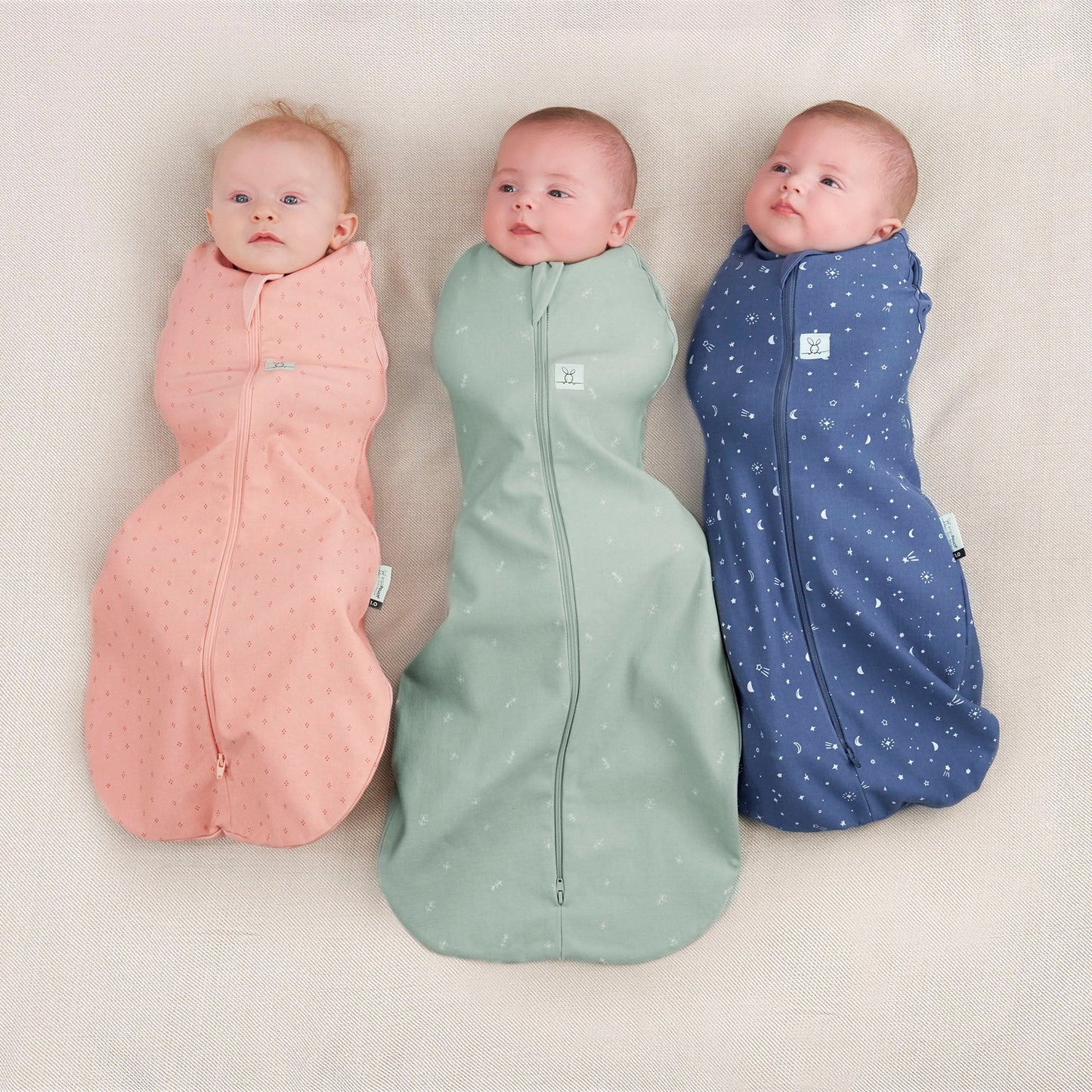Cocoon Swaddle Bag Grey Marle- 2.5 Tog, 6-12 months