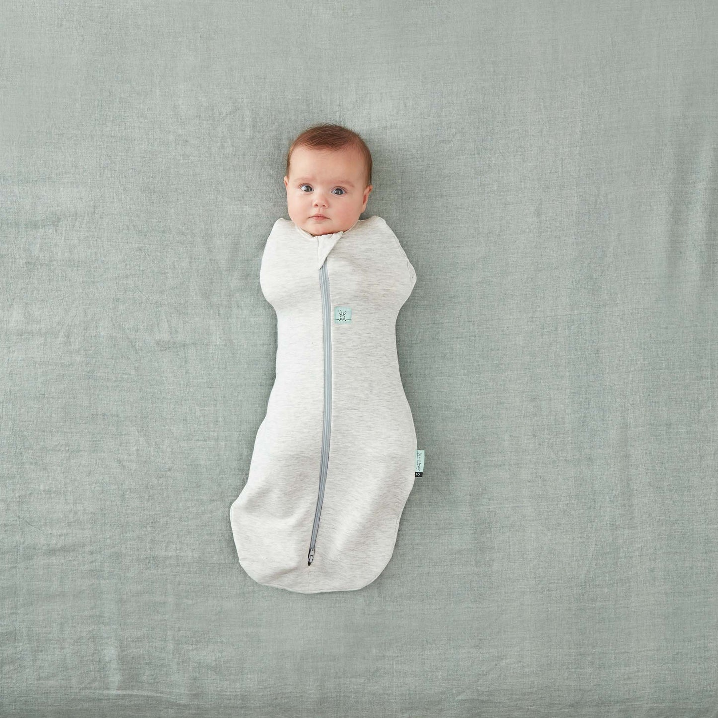 Cocoon Swaddle Bag Grey Marle- 2.5 Tog, 6-12 months