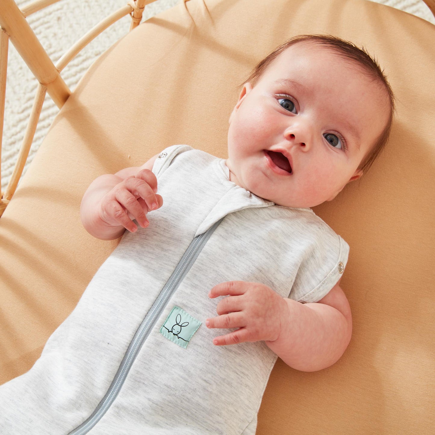 Cocoon Swaddle Bag Grey Marle- 2.5 Tog, 6-12 months