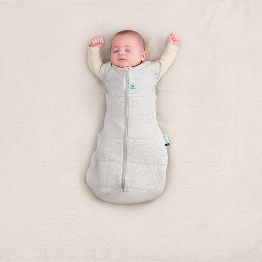 Cocoon Swaddle Bag Grey Marle- 2.5 Tog, 0-3 months